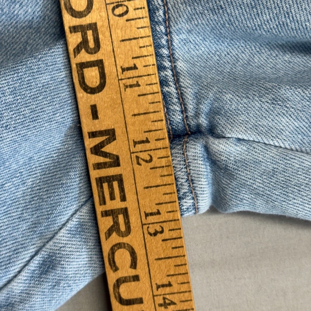 American Eagle Super High-Rise Baggy Wide Leg Cargo Jeans Light Size 12 Regular - Picture 11 of 12